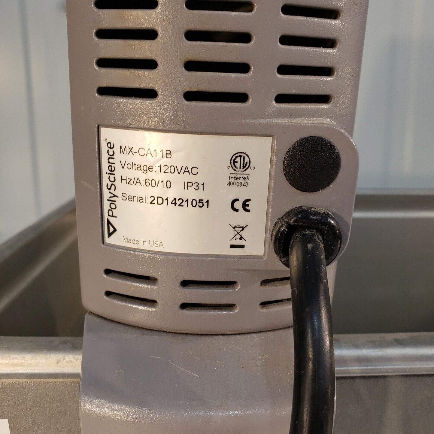 Polyscience MX-CA11B T28SA1 Water Bath Immersion Circulator Heater Tested Works