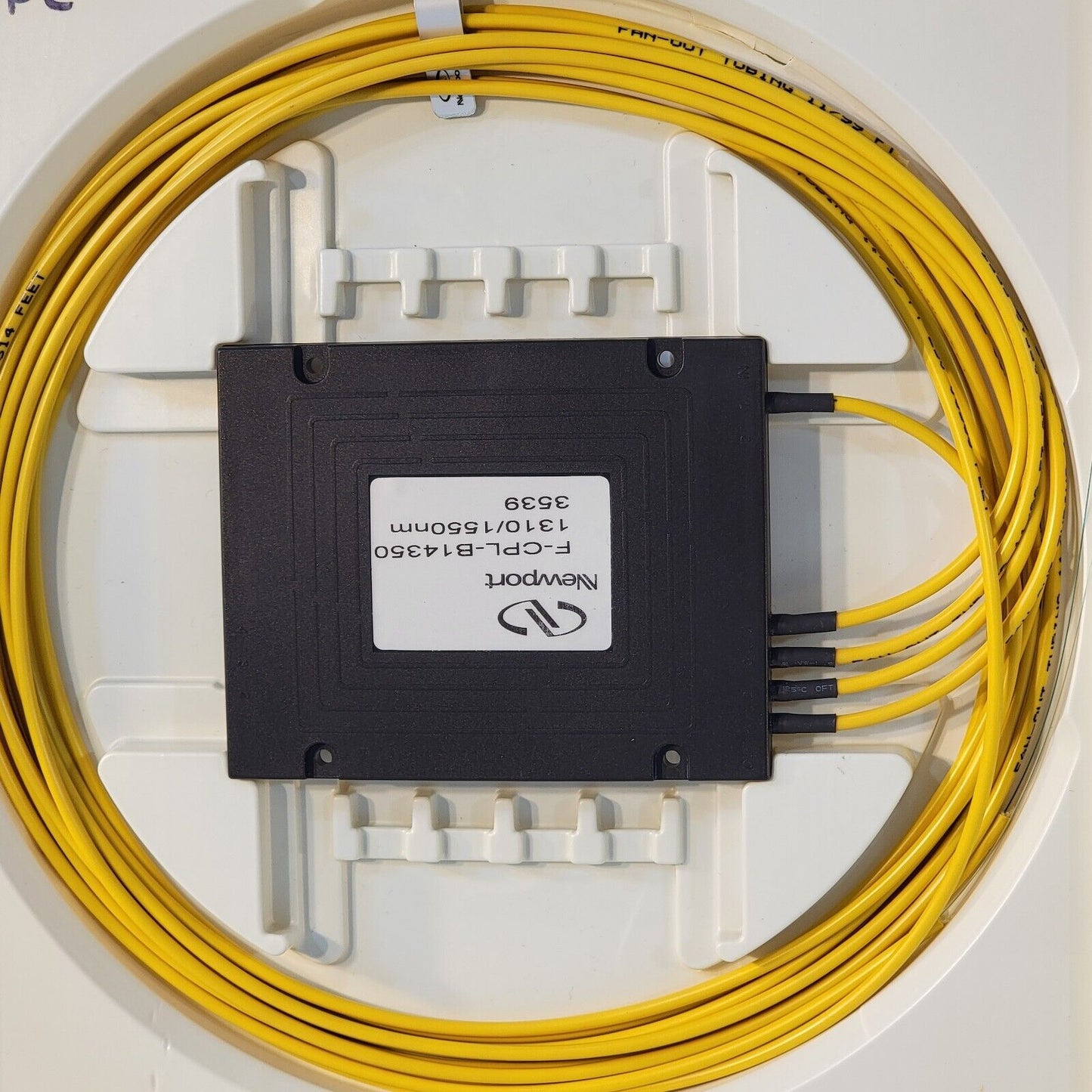 Newport F-CPL-B14350 Fiber Coupler 4:1 Split 1310/1550nm Wavelength I/O