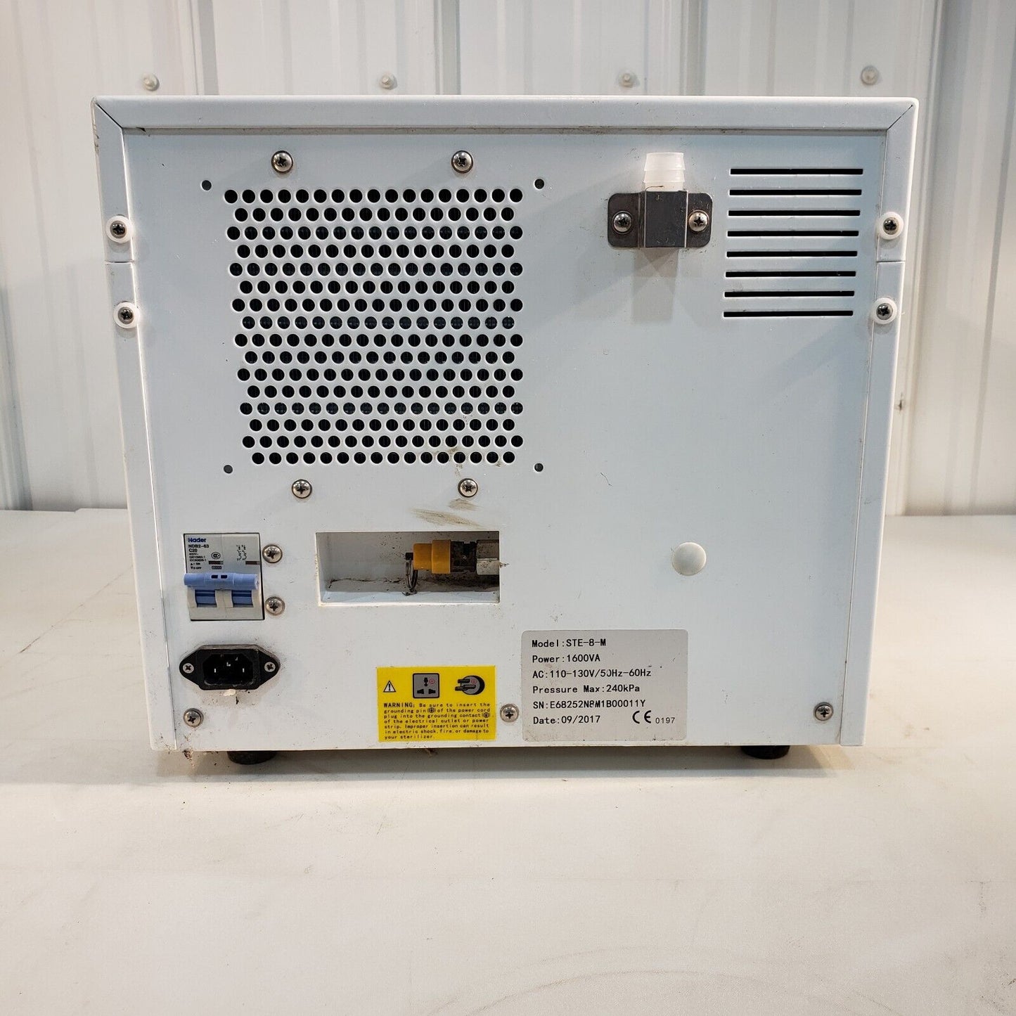 Bioclave STE-8-M 8L Autoclave 120V Tested to 30 PSI, 130 deg C
