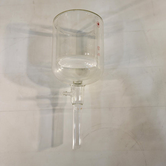 Jacketed Büchner Funnel Ace Glass 1 Liter Volume Pyrex 20-50u Alumina Filter