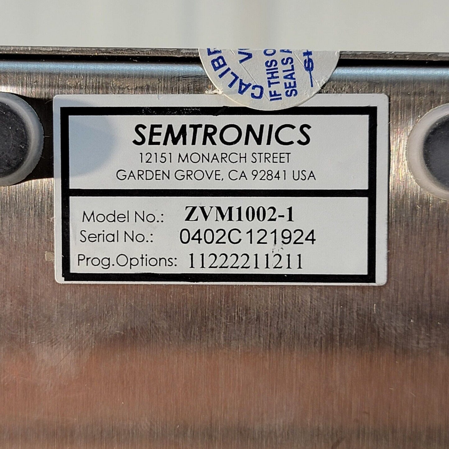 Semtronics ZVM1002 Zero Volt Monitor Static Control Communications Network ESD