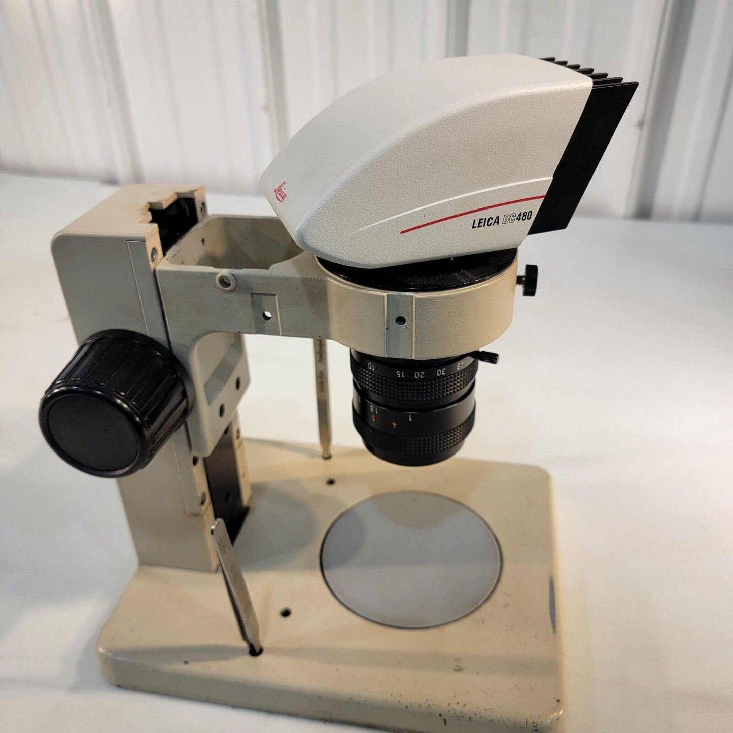 Leica DC480 Ethernet Microscope Camera w/ Microscope Stand Mount and Lens