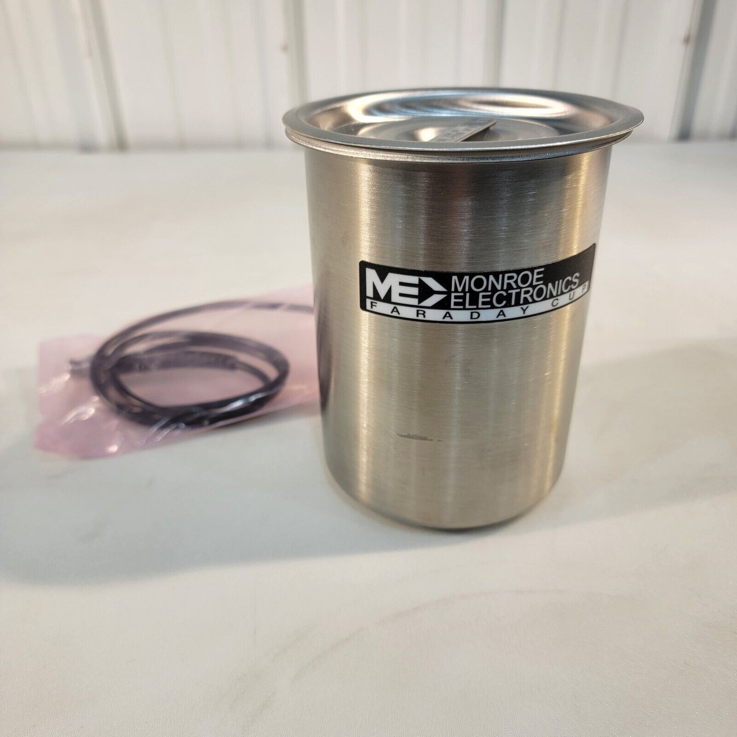 Monroe Electronics Faraday Cup for Nanocoulomb Meter Charge Measurement 2.5" ID