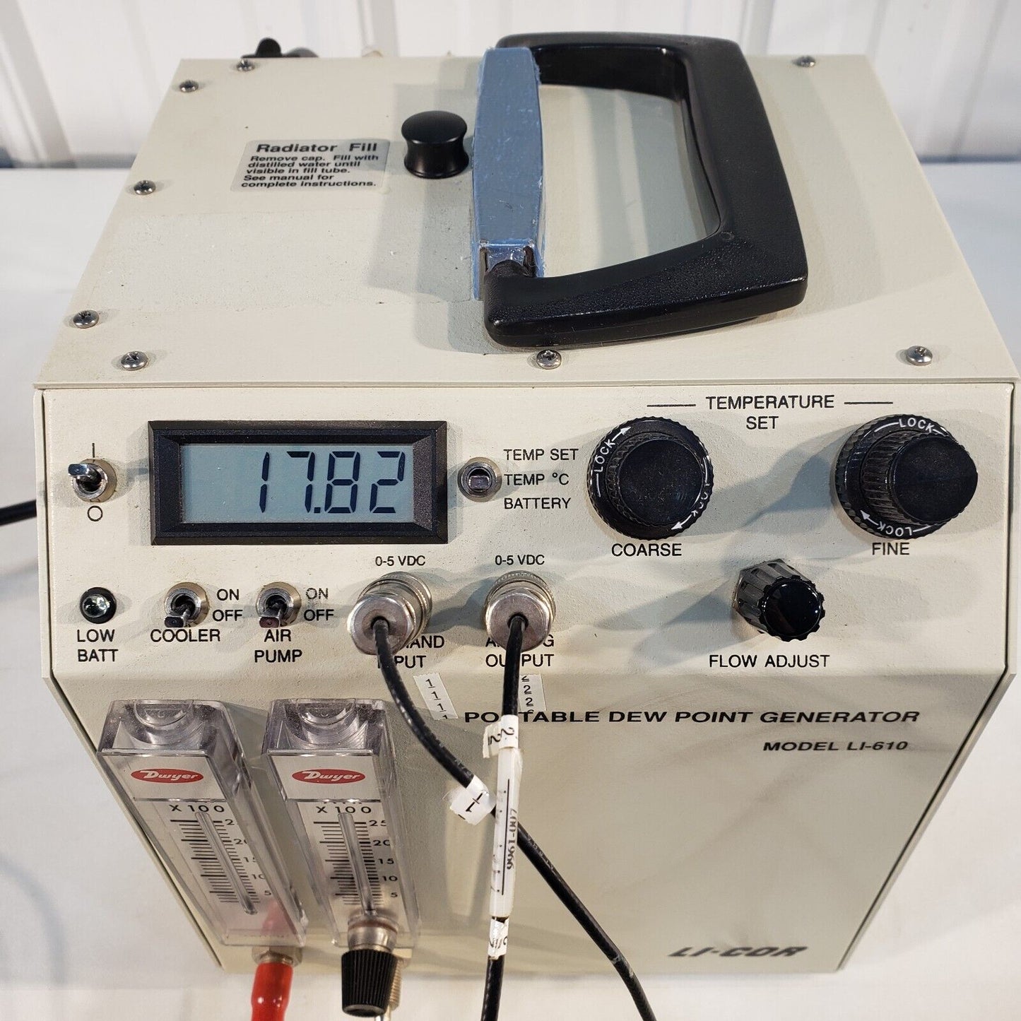LI-COR LI-610 Portable Dew Point Generator