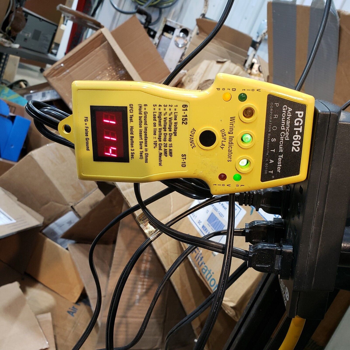 Prostat PGT-602 120V 6W 20A Advanced Ground Circuit Tester