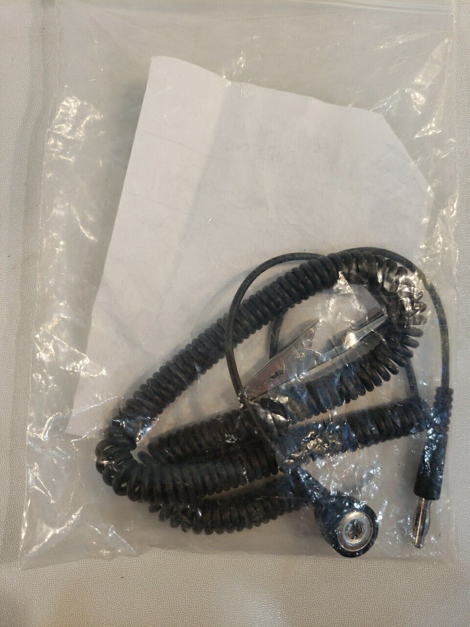 ECC122M Economy 12ft Grounder Coil Cord ESD Electrostatic Discharge Wrist Strap
