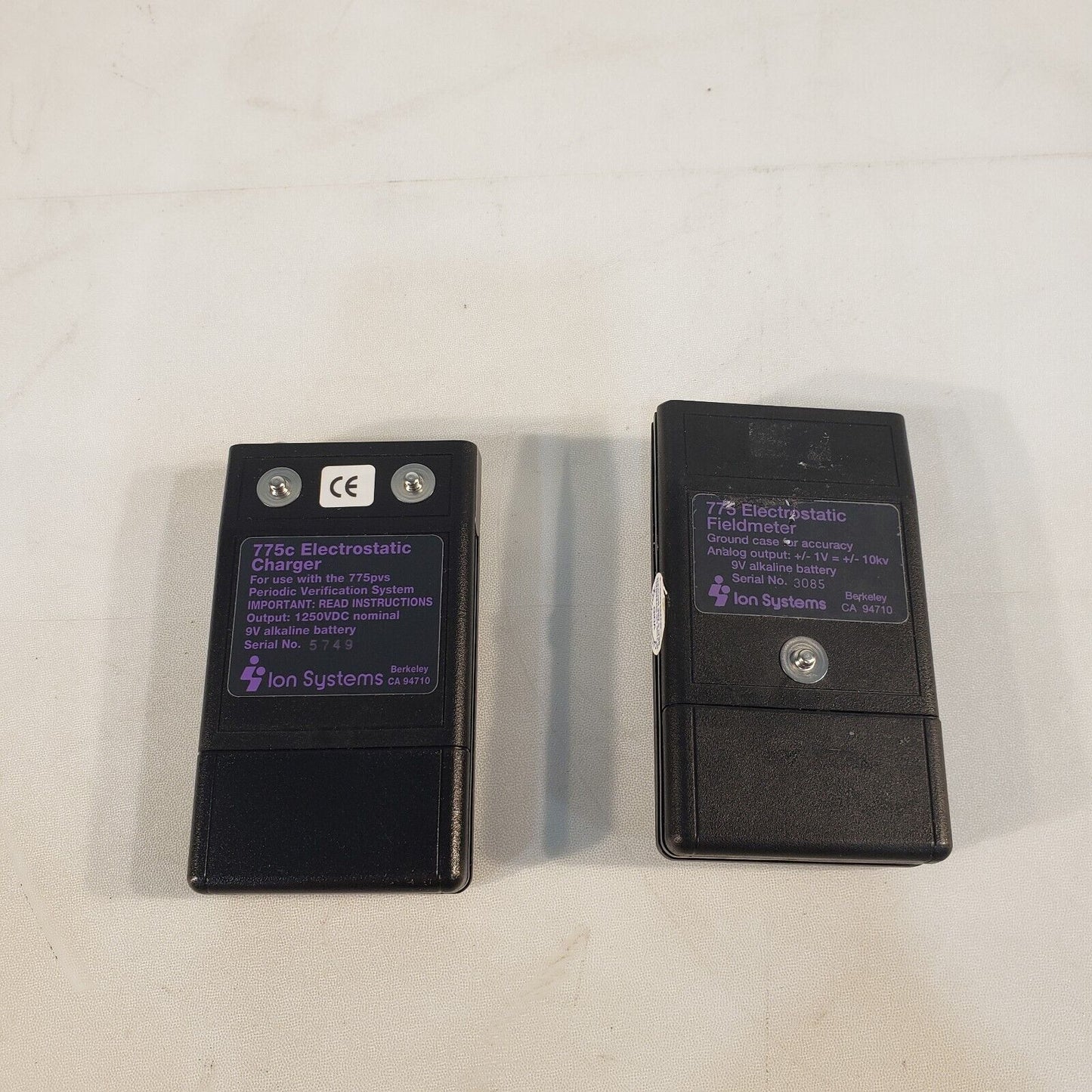 Ion Systems 775c Electrostatic Charger, 775 Fieldmeter, & Ground Cord Kit