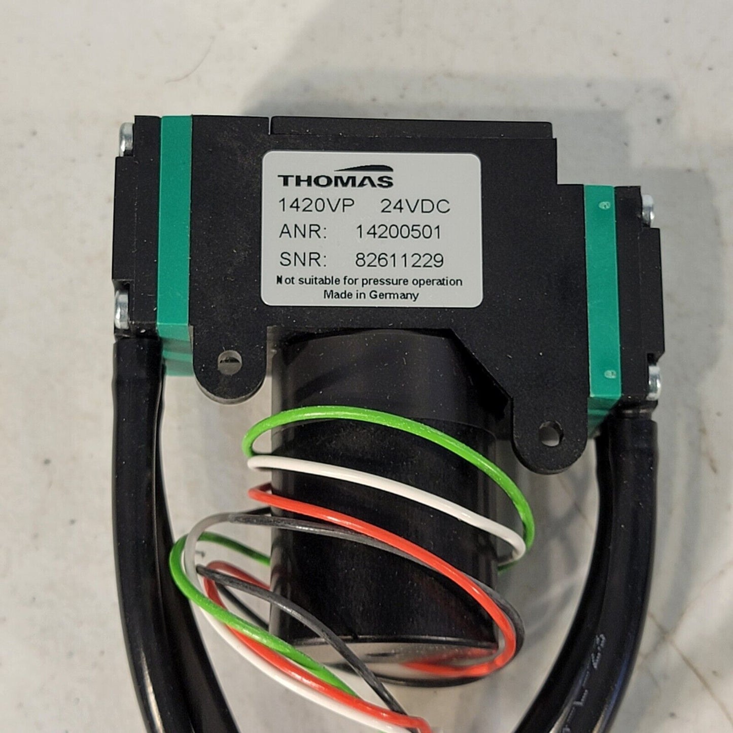 6x Thomas 1420VP 24VDC Brushless Diaphragm Pump 14200501