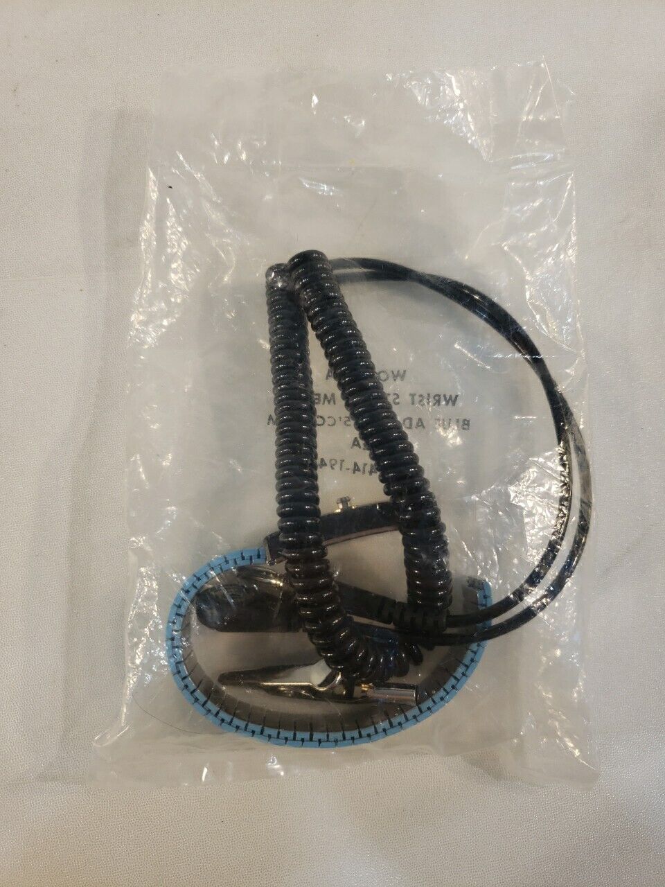 Desco WO7782A Wrist Strap Metal With 5' CC 4mm Alligator Clip End ESD