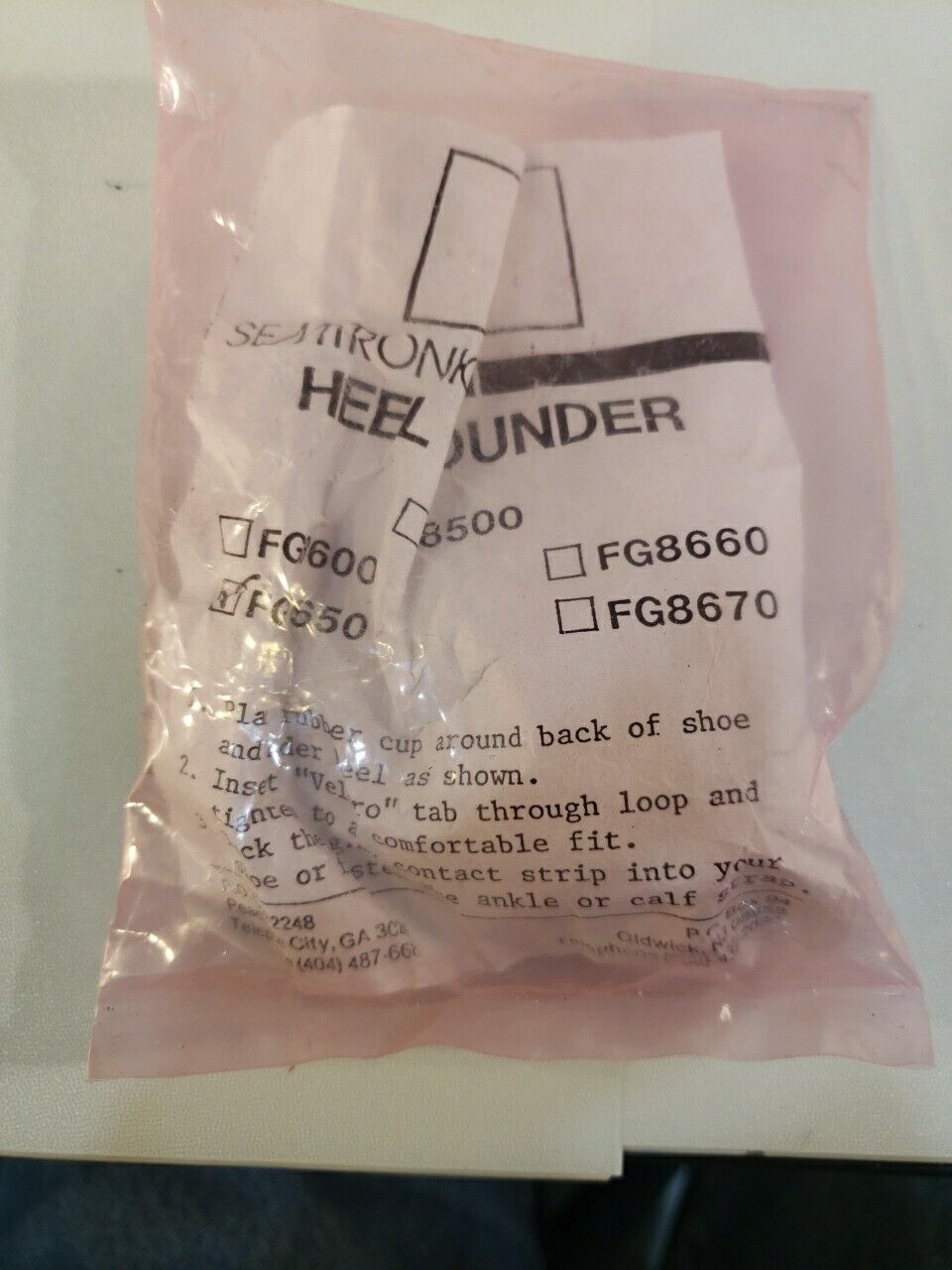 Semtronicms FG8650 Heel Grounder ESD Safety Electrostatic Discharge