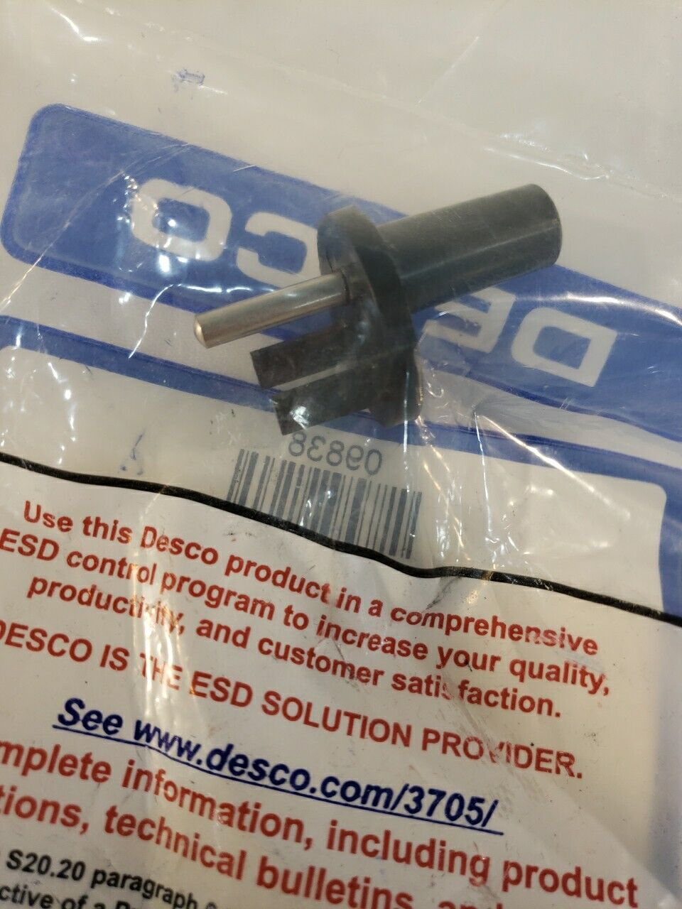 Desco 09838 Ground Plug Adapter ESD Safety Electrostatic Discharge