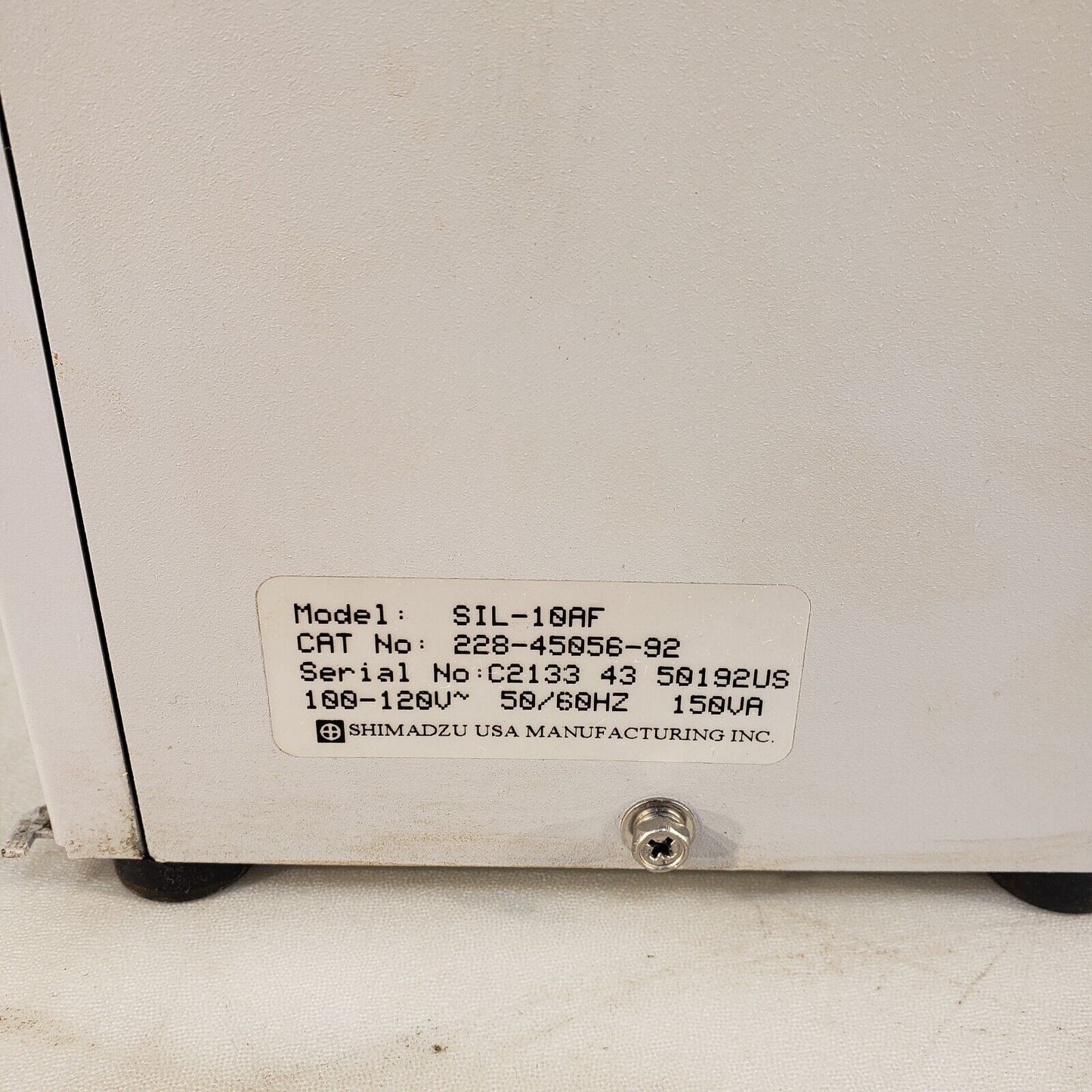 Shimadzu SIL-10AF Syringe Pump 120V 60Hz w/ Cover