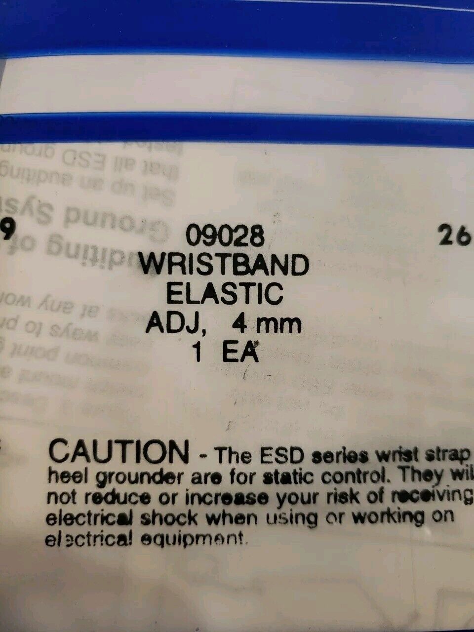 Desco 09028 Grounding Wristband Elastic Adjustable 4MM Electrostatic ESD Safety