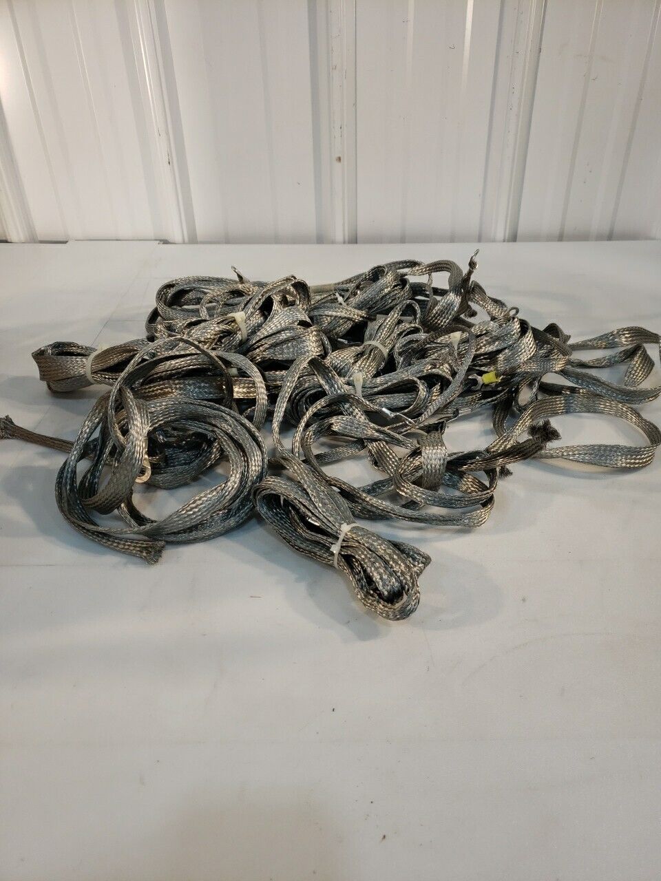 Aluminum Braided Grounding Cable Strap Electrostatic ESD Safety Lot Of 17