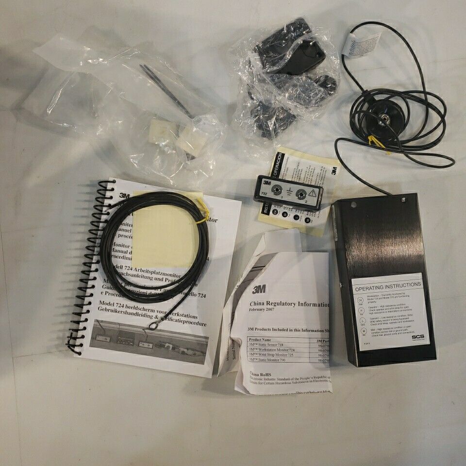 3M 724 Workstation Monitor Kit SCS Electrostatic Discharge ESD Safety Grounding