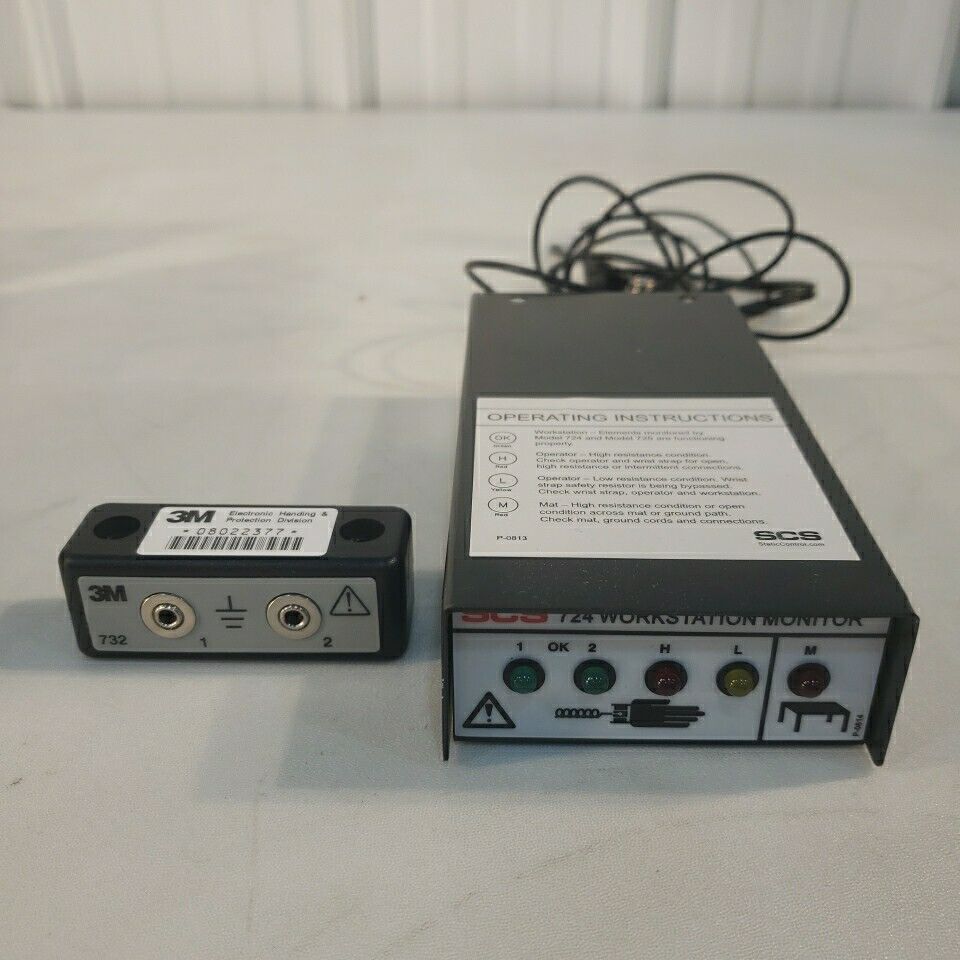3M 724 Workstation Monitor Kit SCS Electrostatic Discharge ESD Safety Grounding