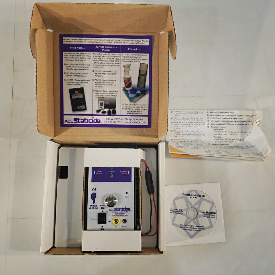 Staticide ACL 751 Combo Tester Electrostatic Discharge Safety ESD Ground
