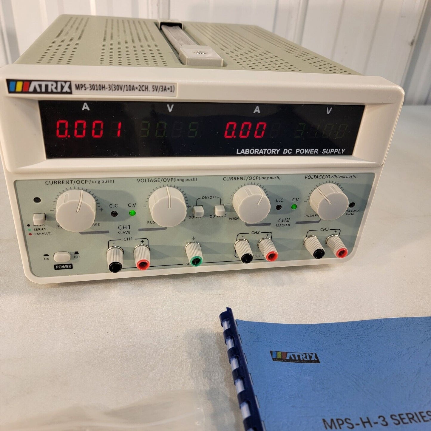 Matrix MPS-3010H-3 DC Adjustable Linear Bench Power Supply 30V/10A 615W DIM