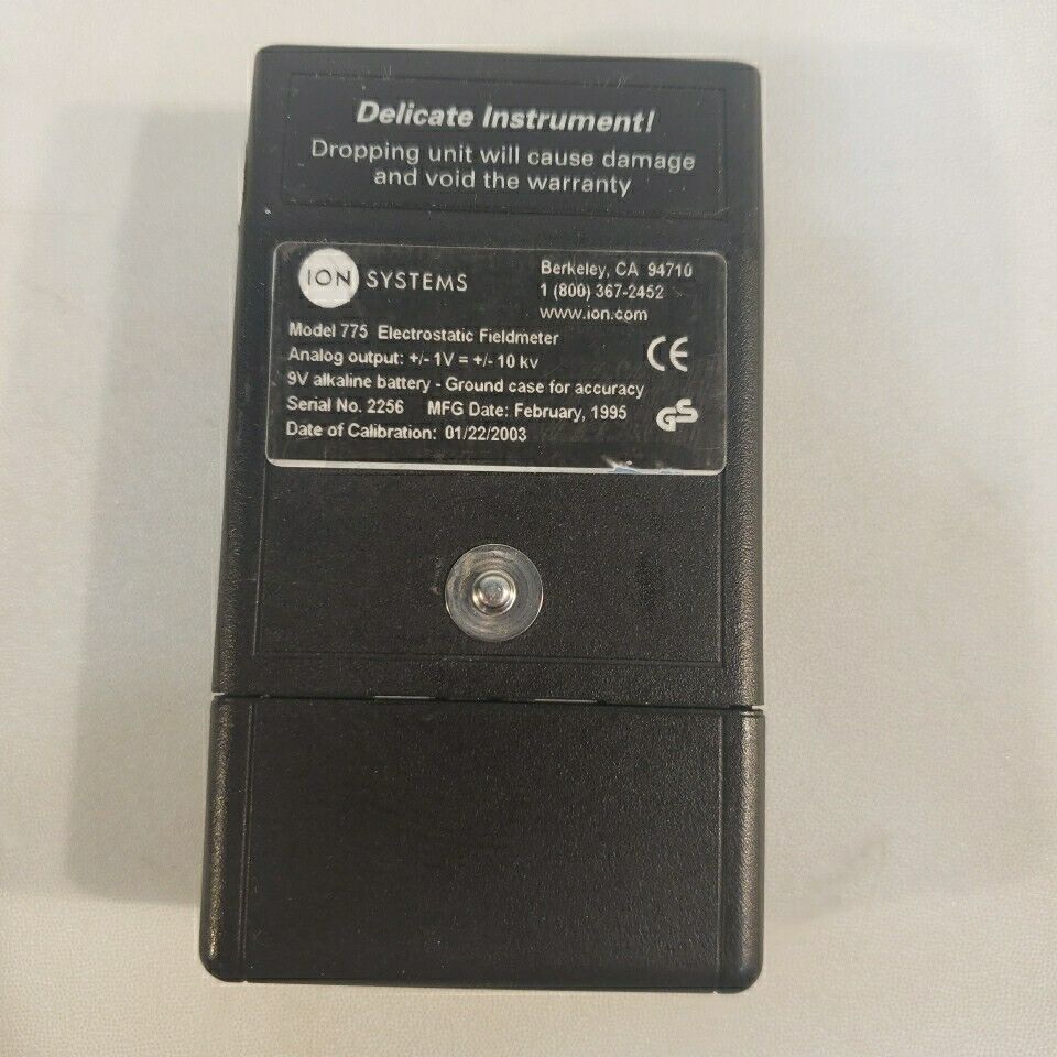 Ion Systems 775 Electrostatic Fieldmeter Static KV Inch ESD Safety Grounding