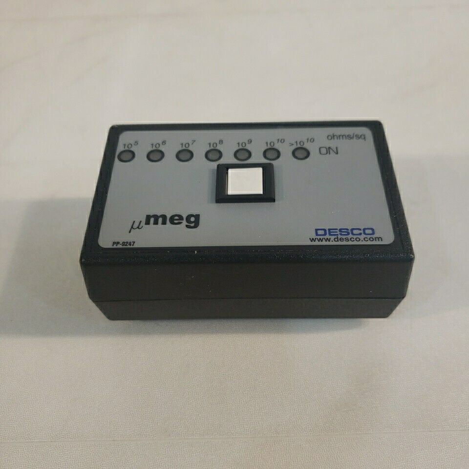 Desco MicroMeg Pocket Megohmmeter Electrostatic Discharge ESD Safety Grounding