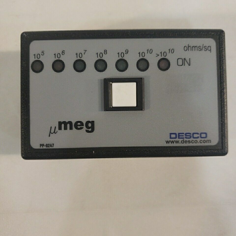 Desco MicroMeg Pocket Megohmmeter Electrostatic Discharge ESD Safety Grounding