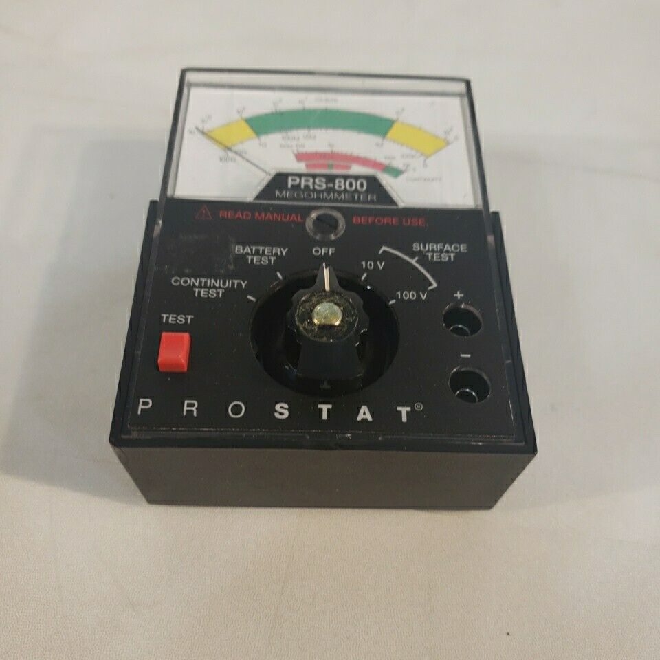 Prostat PRS-800 Megohmmeter Ohms Gauge Electrostatic Discharge Safety Grounding
