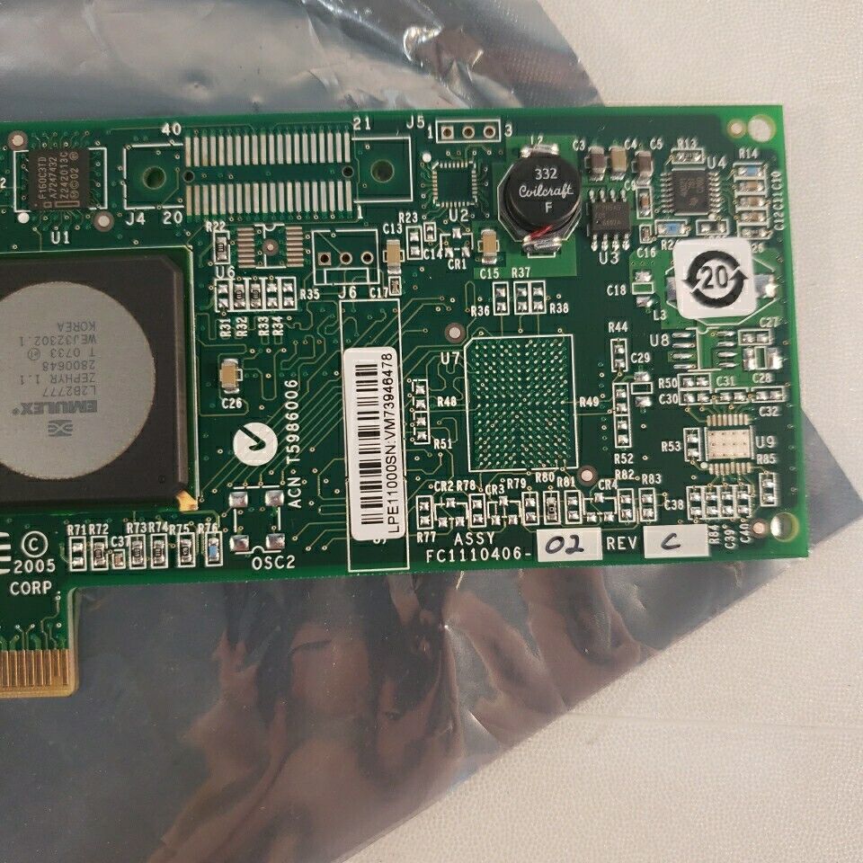 Emulex LPE11000-M4 Lightpulse 4gb Single Port Fibre Channel Host PCI-E