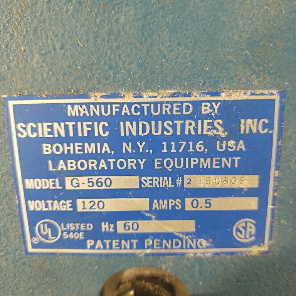 Scientific Industries G-560 Vortex-Genie 2 Variable Speed Vortex Mixer