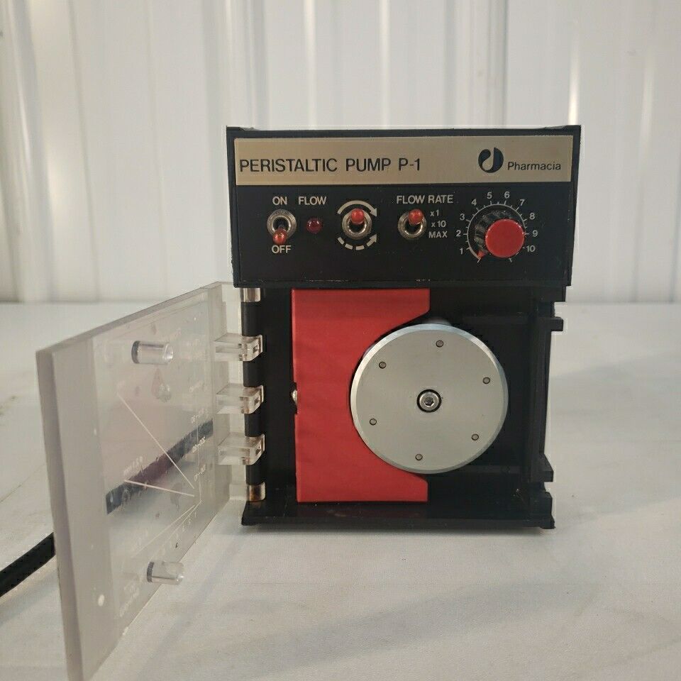 Pharmacia P-1 Peristaltic Pump Adjustable Reversable Variable Speed Laboratory