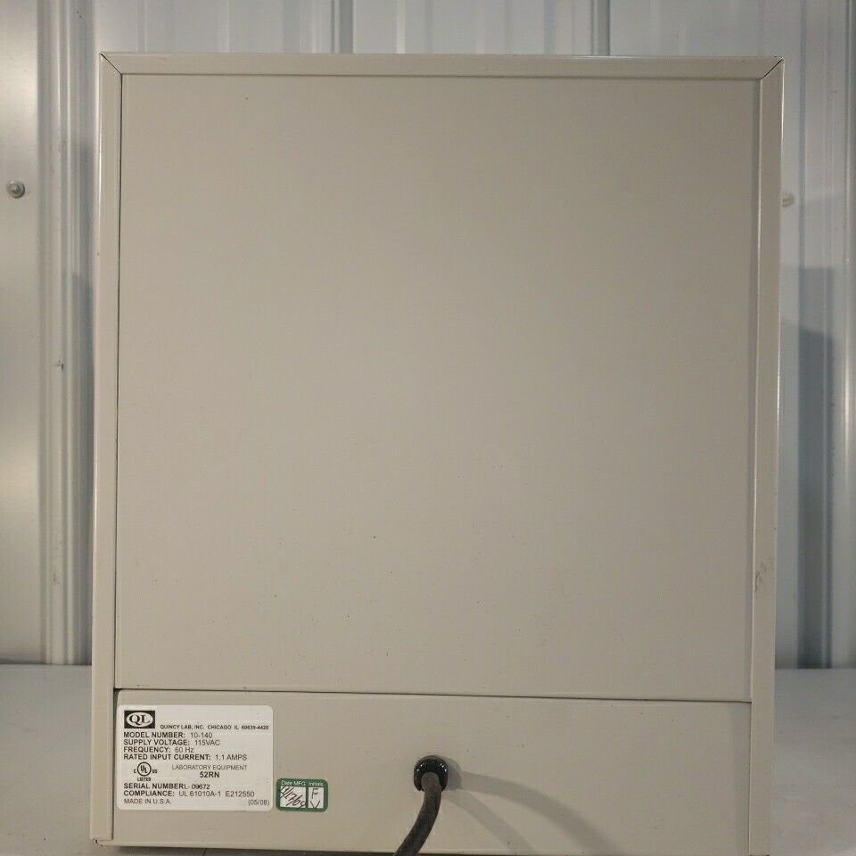 Quincy 10-140 Incubator General Laboratory Purpose See Through Acrylic Front