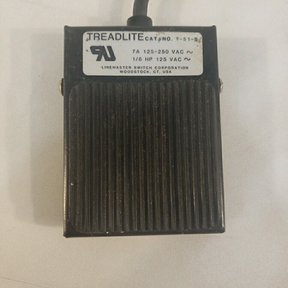 Treadlite T-51-S Foot Switch Pedal 7A 1/6 HP 125-250 VAC