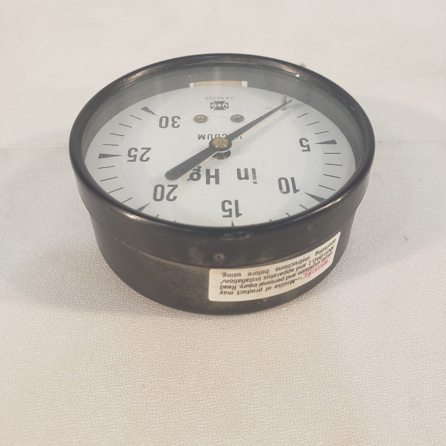 USG U.S. Gauge C-84 Vacuum Gauge -30 in Hg