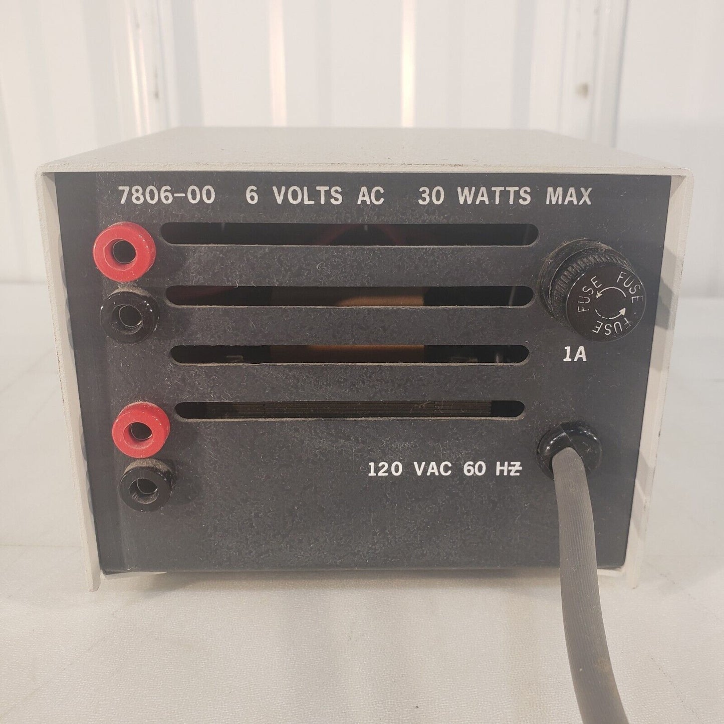 Instrumentation Designs 7806-00 6V AC 30W Max Power Supply