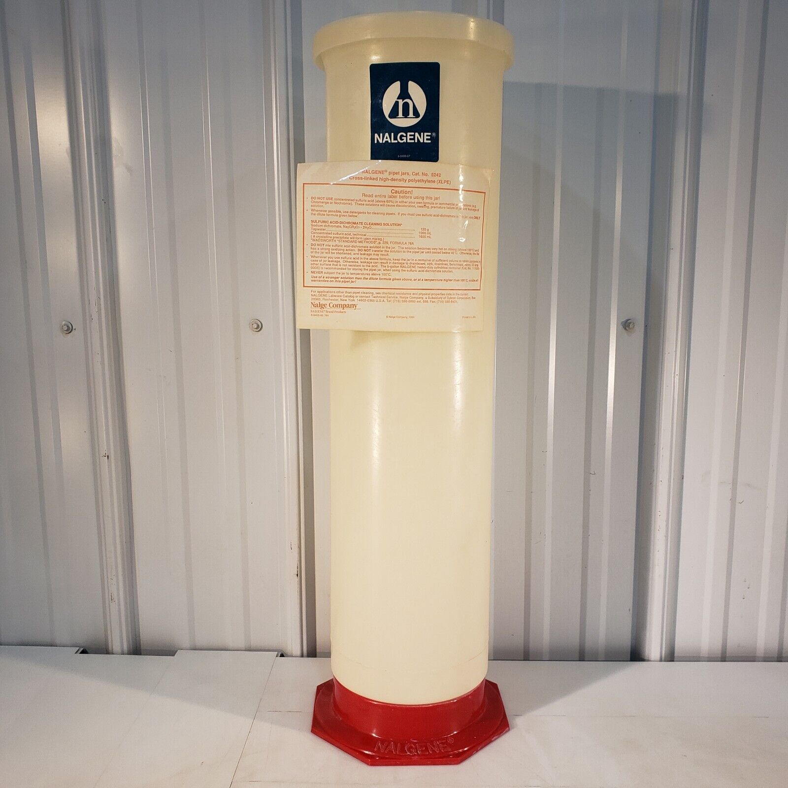 Nalgene 8040007 Labware Pipet Pipette Cylinder Container Lab