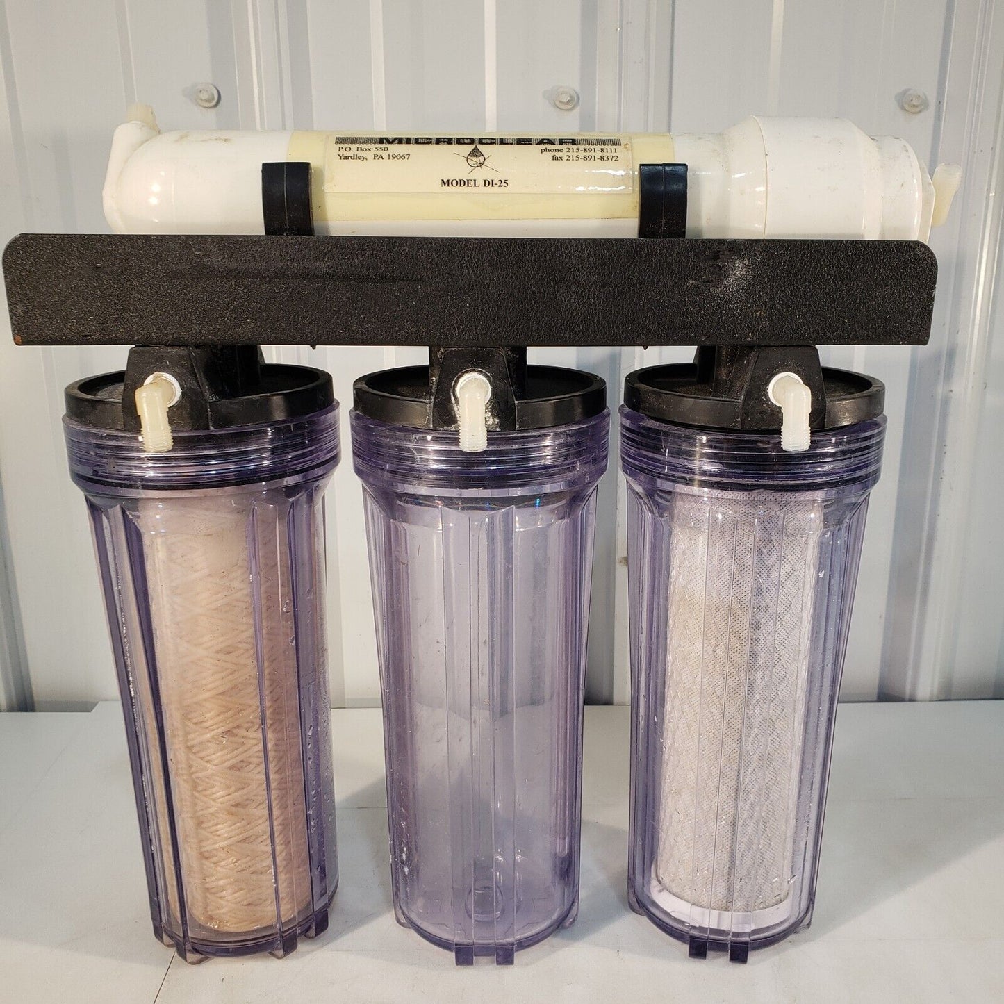 Microclear DI-25 Water Filtration System 4-Filter Sediment Flow Filter