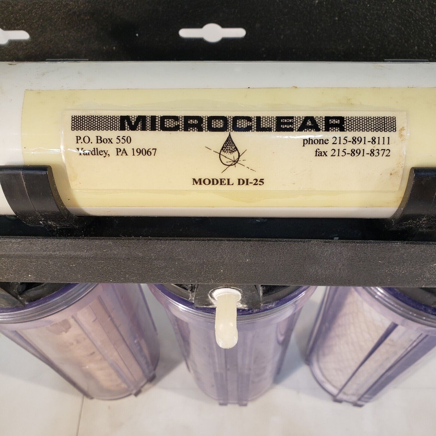 Microclear DI-25 Water Filtration System 4-Filter Sediment Flow Filter