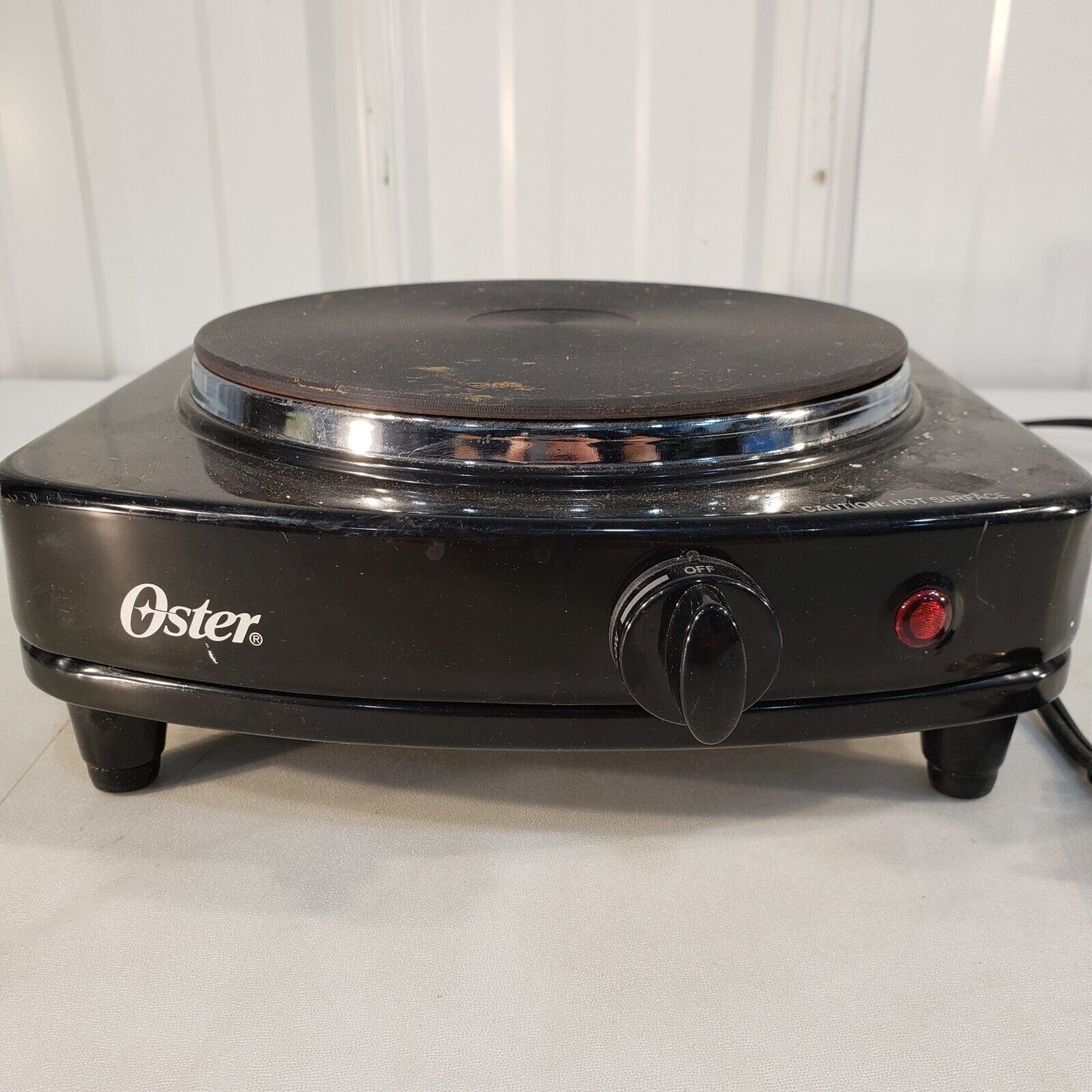 Oster Table Electric Stove 1 Burner Model CKSTSB 100-B Black Hot Plate