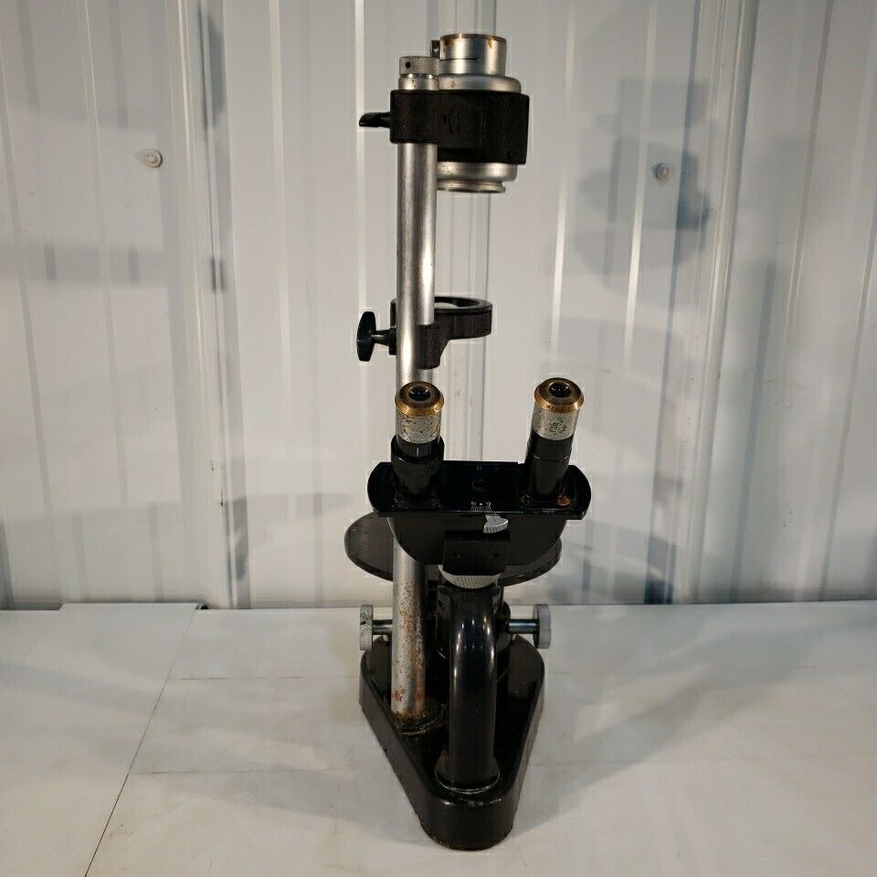 Ernst Leitz Wetzlar Microscope 562958 3.5/6/10:1 Vintage Germany Inverted