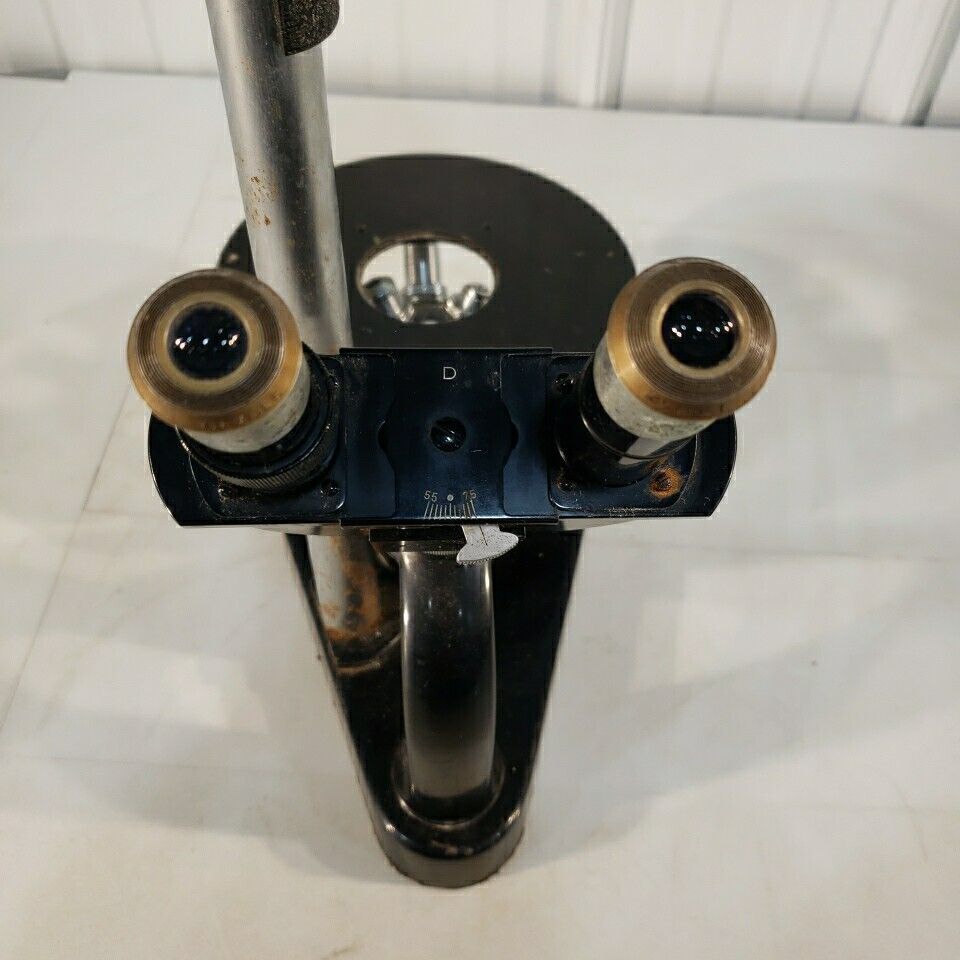 Ernst Leitz Wetzlar Microscope 562958 3.5/6/10:1 Vintage Germany Inverted