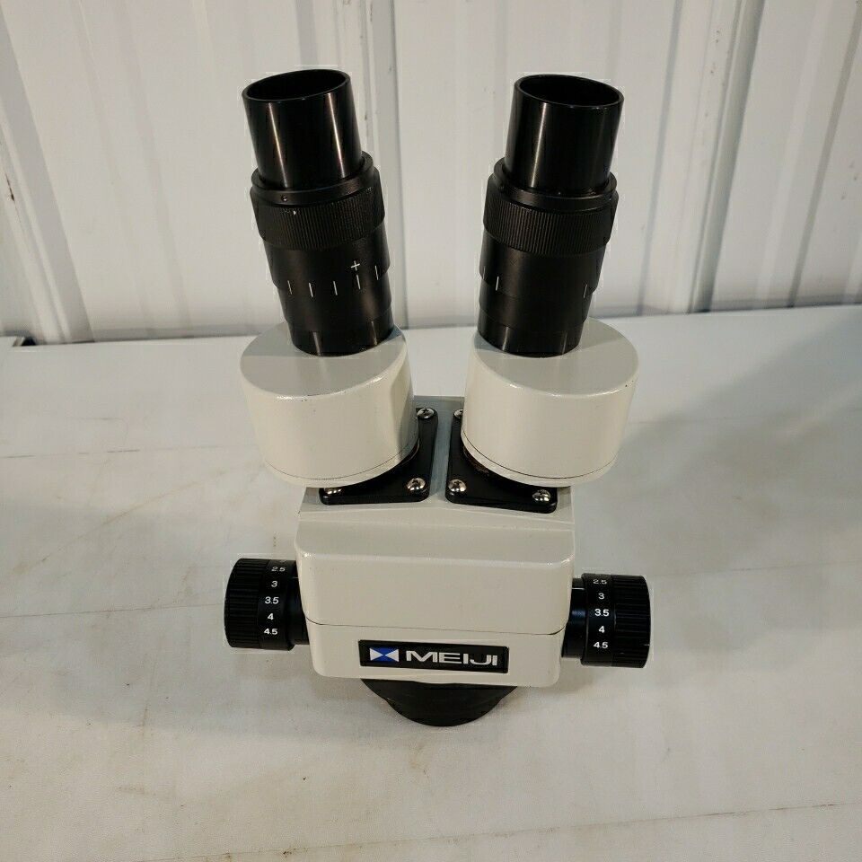 Meiji Stereo Zoom Microscope NO EYEPIECES 0.7-4.5 Focus Adjustable Lens Height