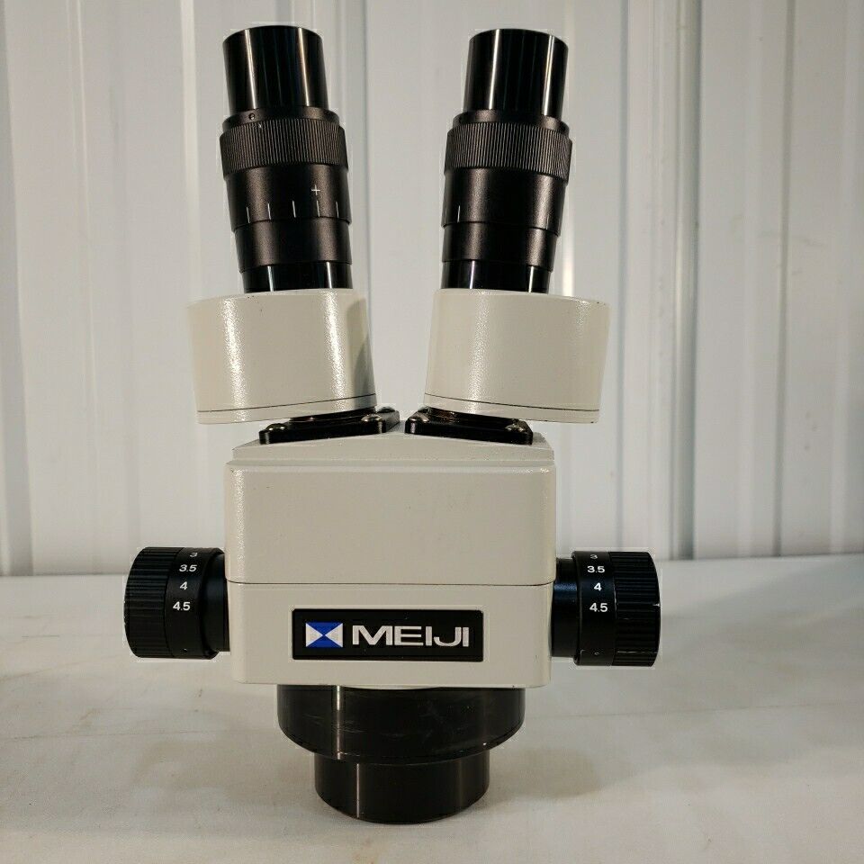 Meiji Stereo Zoom Microscope NO EYEPIECES 0.7-4.5 Focus Adjustable Lens Height