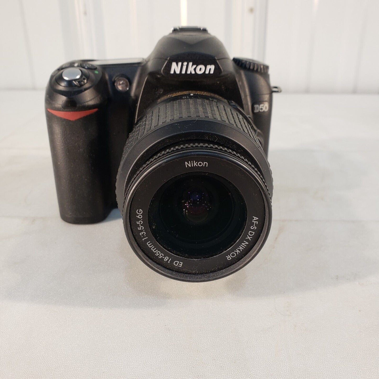 Nikon D50 Digital Camera w/ AF-S NIKKOR 18-55mm Barrel & Strap Tested Working