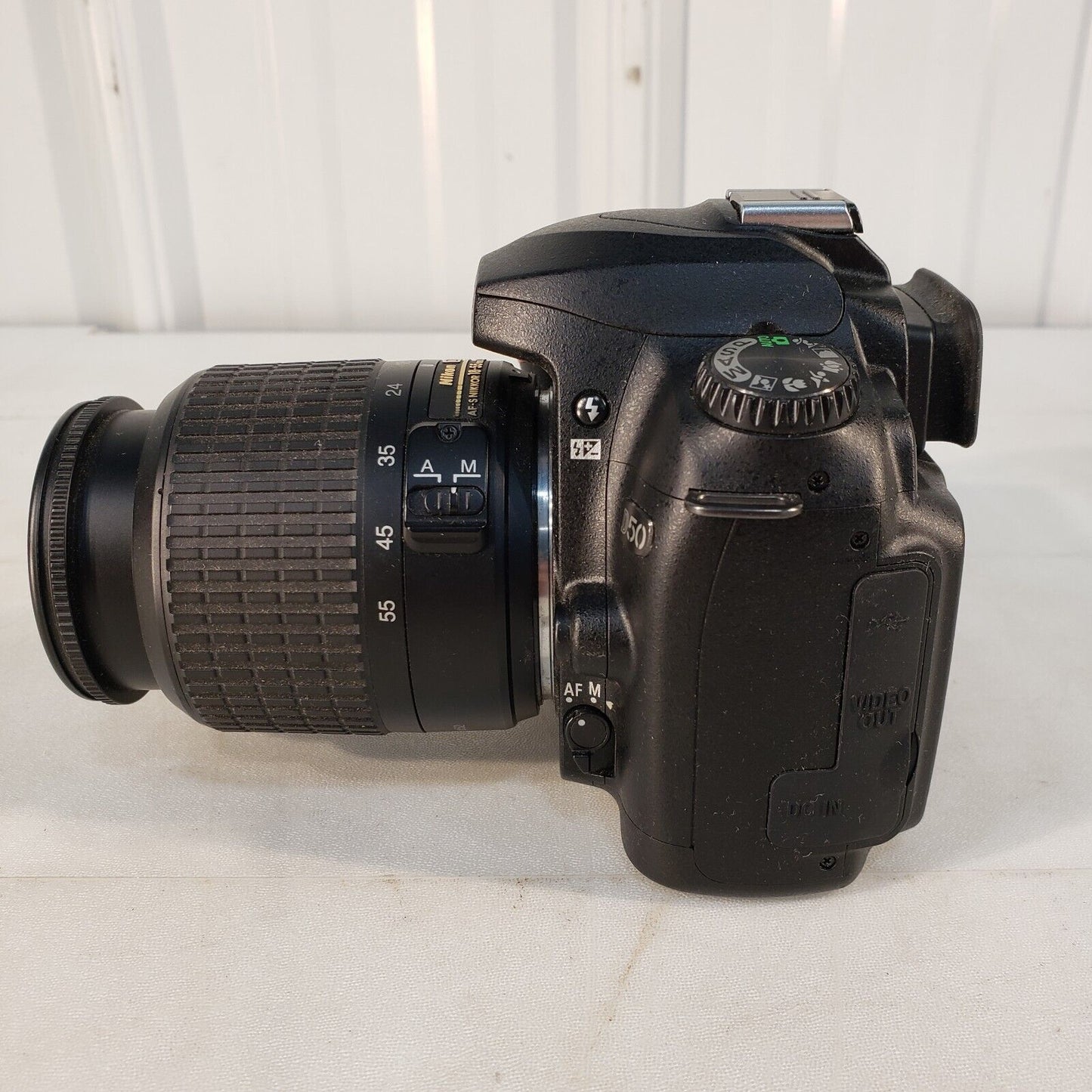 Nikon D50 Digital Camera w/ AF-S NIKKOR 18-55mm Barrel & Strap Tested Working