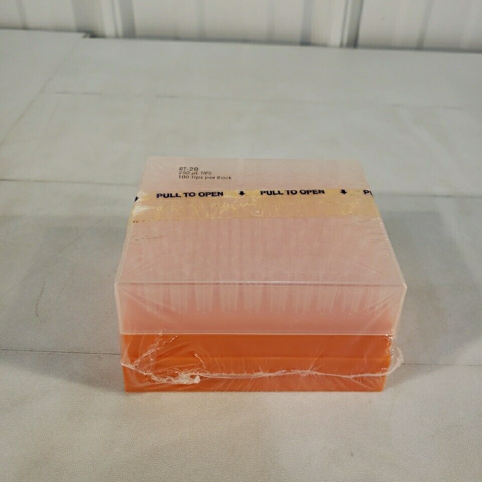 Rainin RT-20 Pipette Tips 250ul Per Tip 100 Tips In Box LTS FinePoint Volume NOS