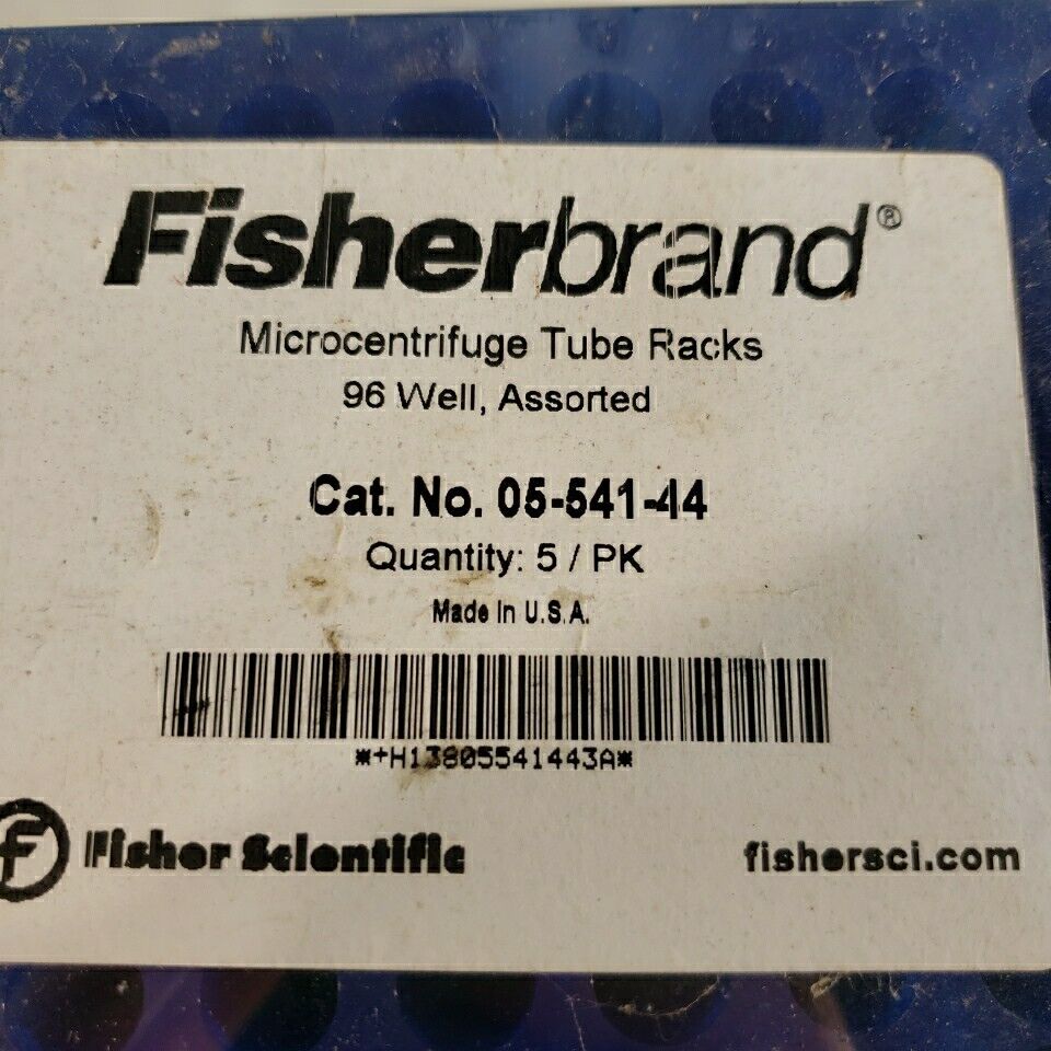 Fisherbrand 05-541-44 Microcentrifuge Tube Racks 5/package 1.5mL-2mL, 0.5mL