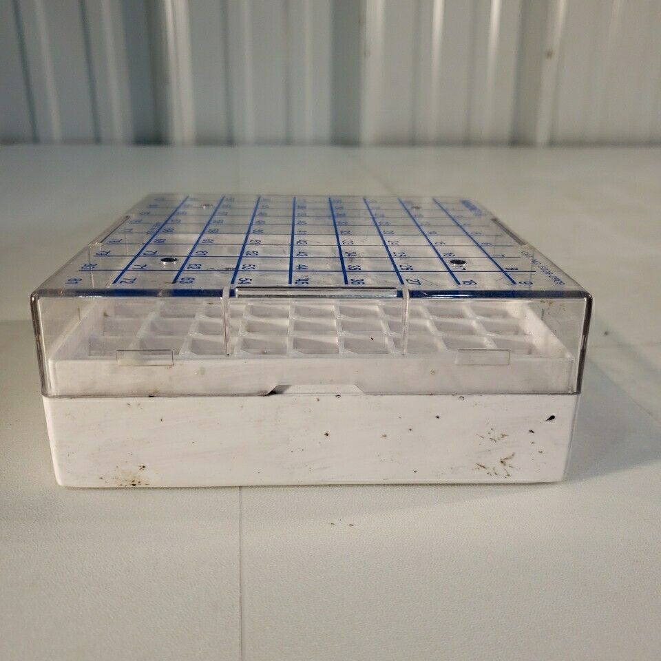 Nalgene 5026-0909 CryoBox 81-Place Cryogenic Vial Storage Box 1.2 & 2.0mL Clear