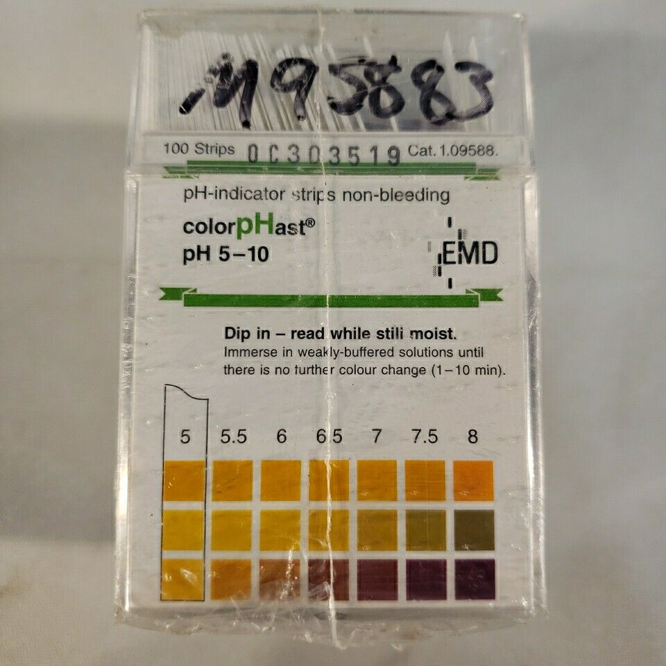 ColorPHast 1.09588 PH Strips Packs PH-indicator 5-10 PH 100/pack 6 Packs