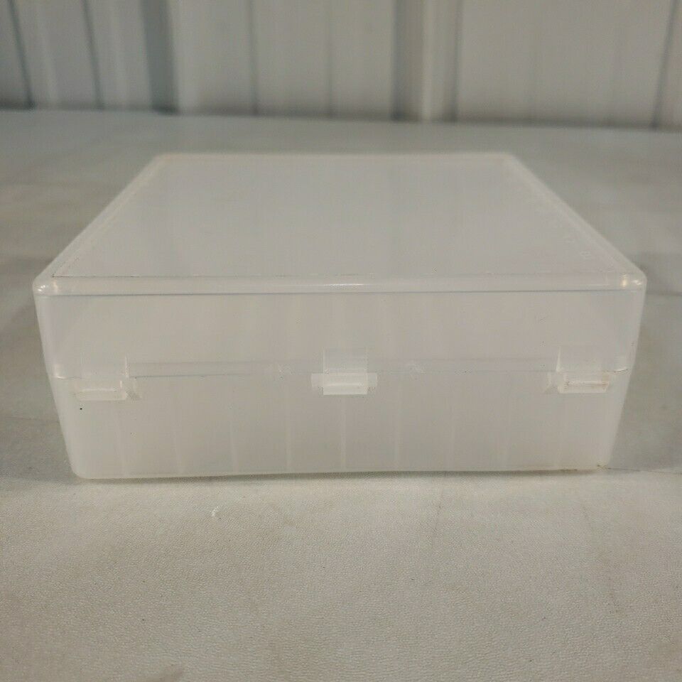 Vwr 40000-320 Microtube Stroage Box 100 Well 10x10 1.5 Or 2 mL Tubes Clear