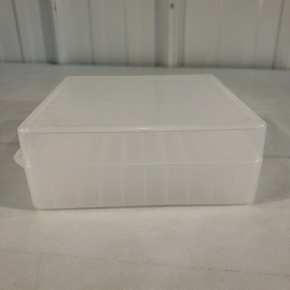 Vwr 40000-320 Microtube Stroage Box 100 Well 10x10 1.5 Or 2 mL Tubes Clear