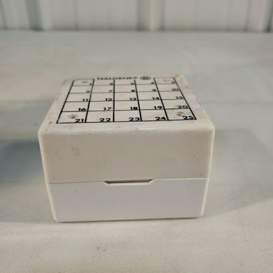 Nalgene 5025-0505 CryoBox 25-Place Cryogenic Vial Storage Box 1.2 & 2.0mL White